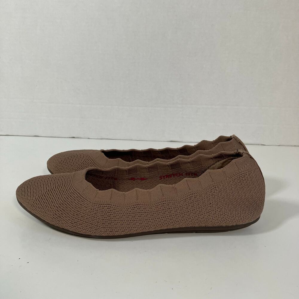 Skechers Women's Sz 7.5 Cleo 2.0 Love Spell Slip-On Casual Knit Ballet Flats